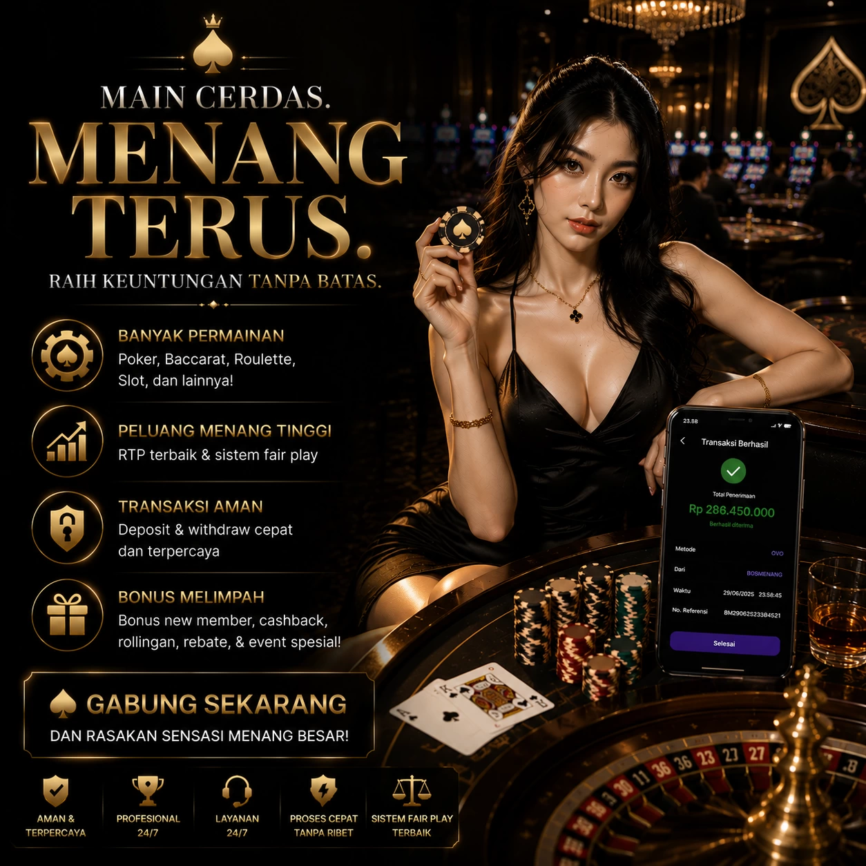 Imagem promocional da bingo mostrando a plataforma e suas vantagens